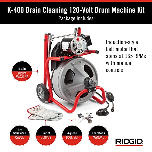 Drain Cleaning Drum Machine Kit with Cable U878
