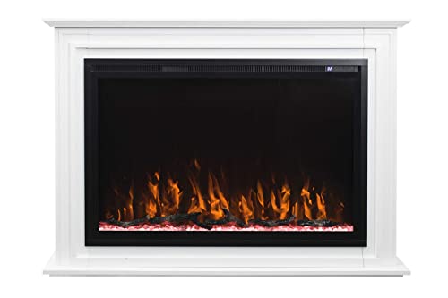 Smart Electric Fireplace with Mantel E888787