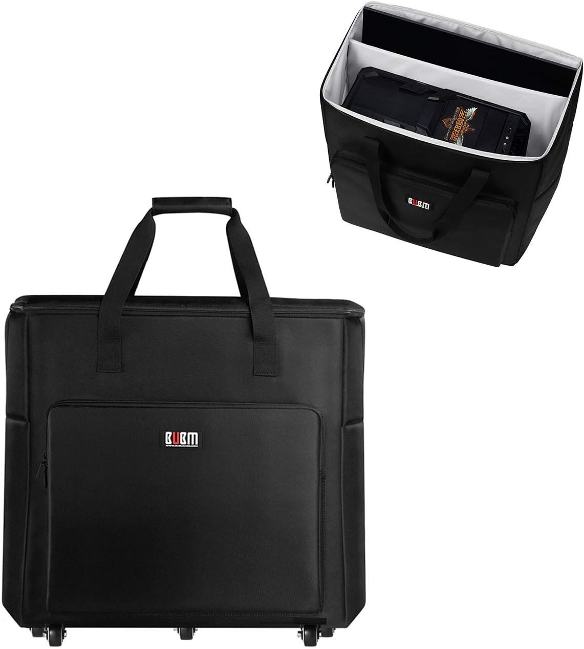 Desktop PC Computer Travel Storage Carrying Case Bag with Wheels (27 Inch) B19047