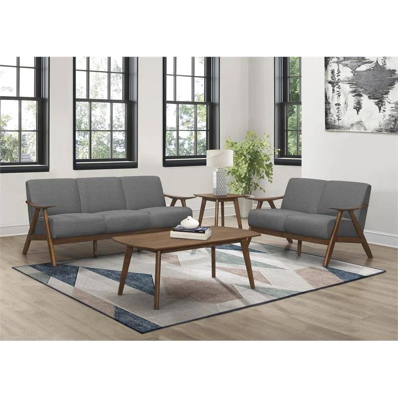 Gray Loveseat I7203