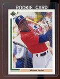 1991 Upper Deck Michael Jordan Chicago Bulls Baseball Rookie Card V7178