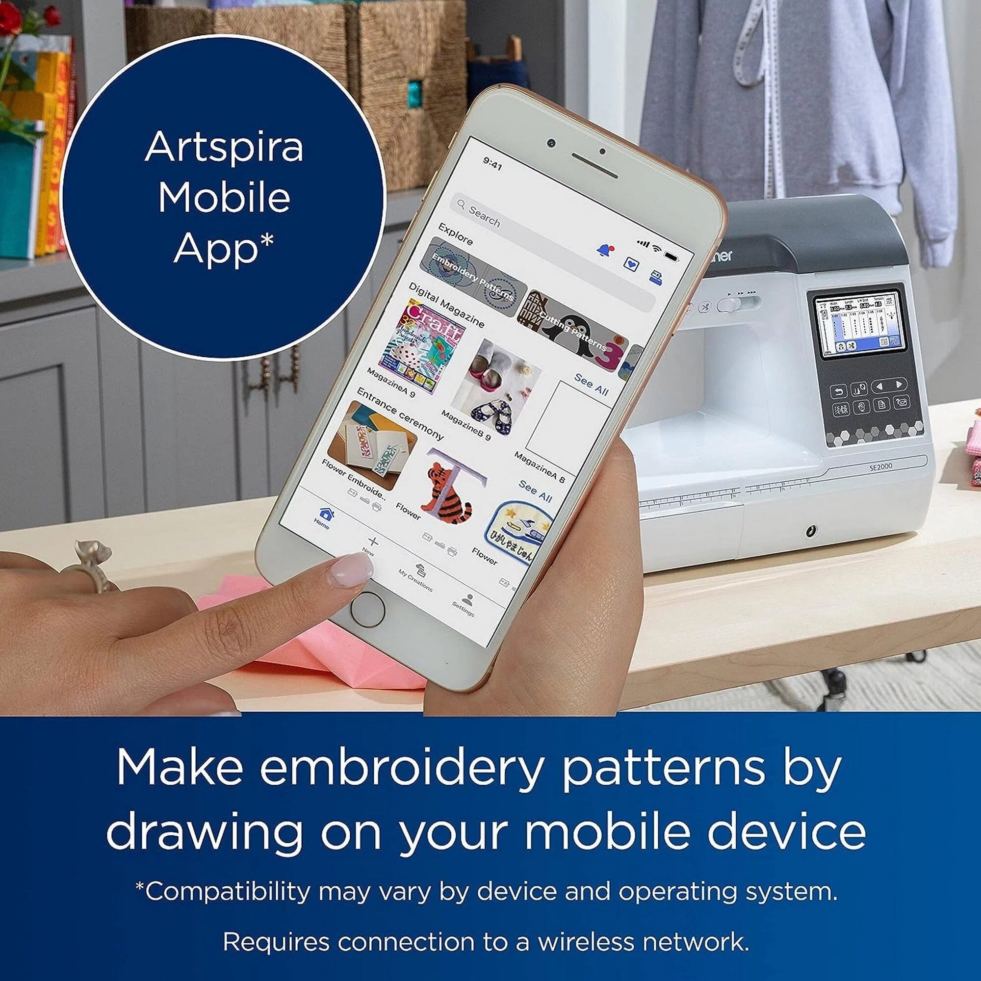 Embroidery & Sewing Machine T7962