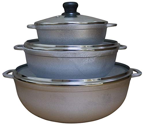 3-Piece Silver Caldero Dutch Oven Set P74745