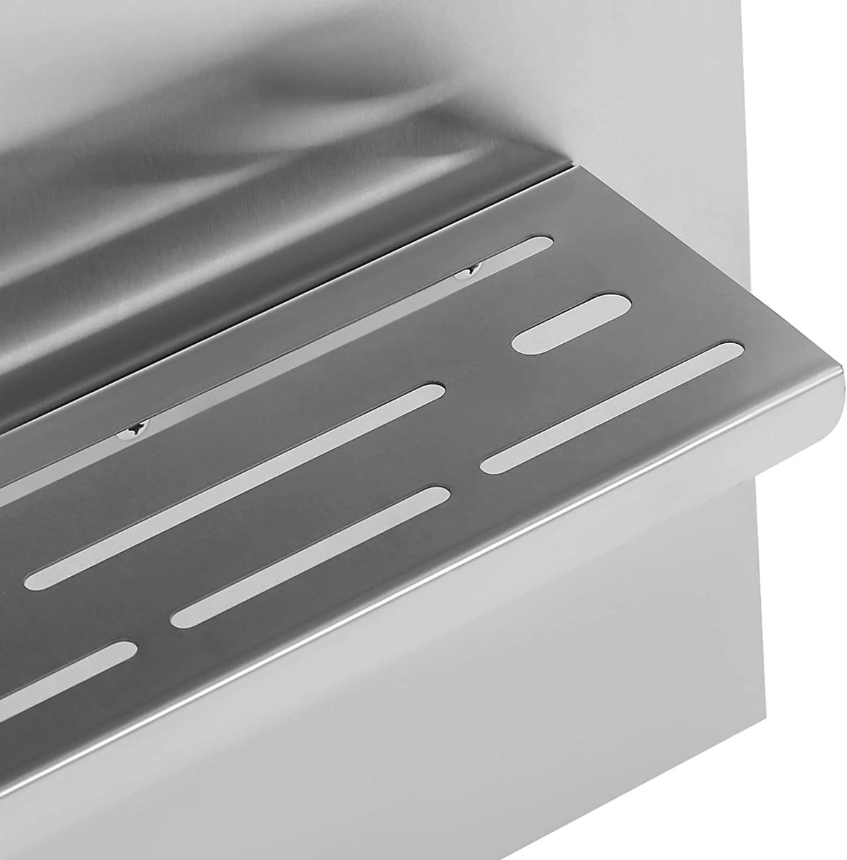 Stainless Steel Backsplash with Shelf (36x 29.5 Inch) B557916