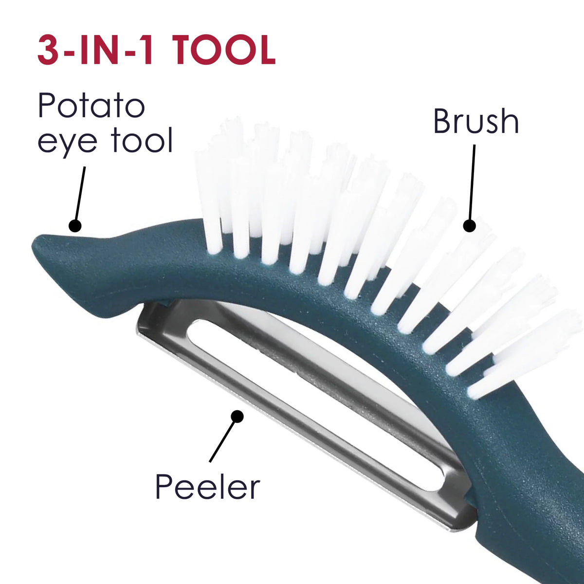 3-Piece Sea Salt Gray Kitchen Prep Set Q144