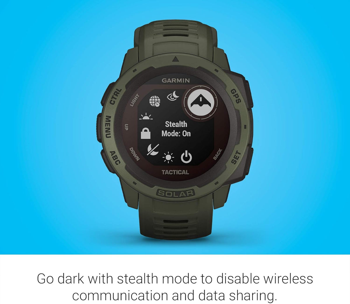 Moss Green Solar-Powered Rugged Outdoor Smartwatch M6902