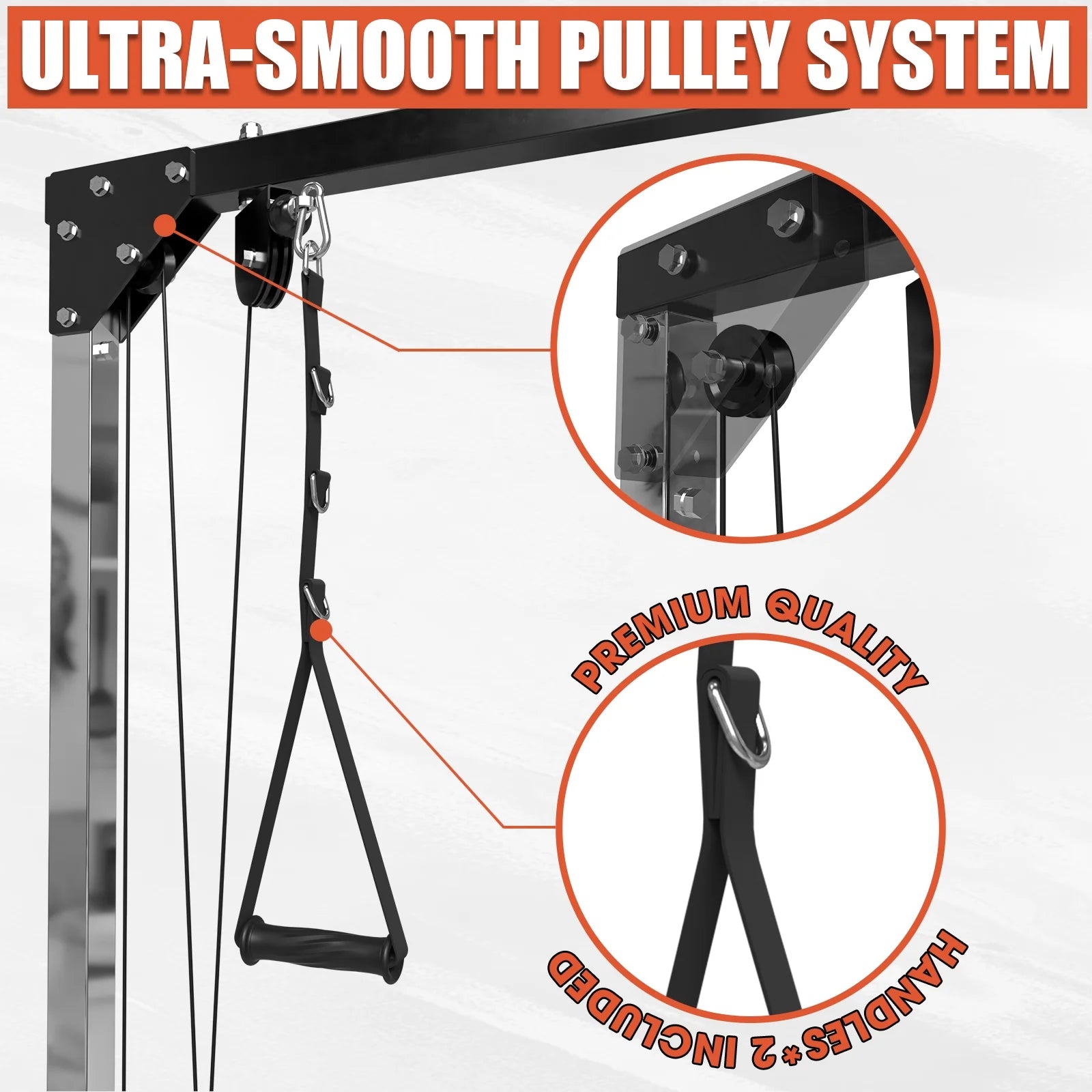400lbs Plate Loaded Dual Pulley Cable Machine M60922