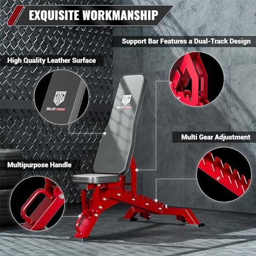 1300 LBS Capacity Adjustable Weight Bench E473026