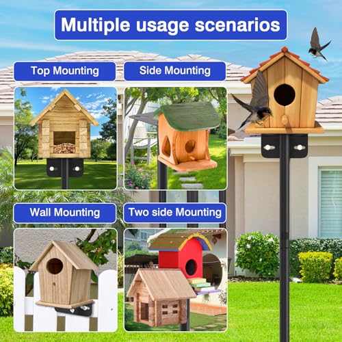 2 Pack 80 Inch Adjustable Bird Feeder Pole N173689