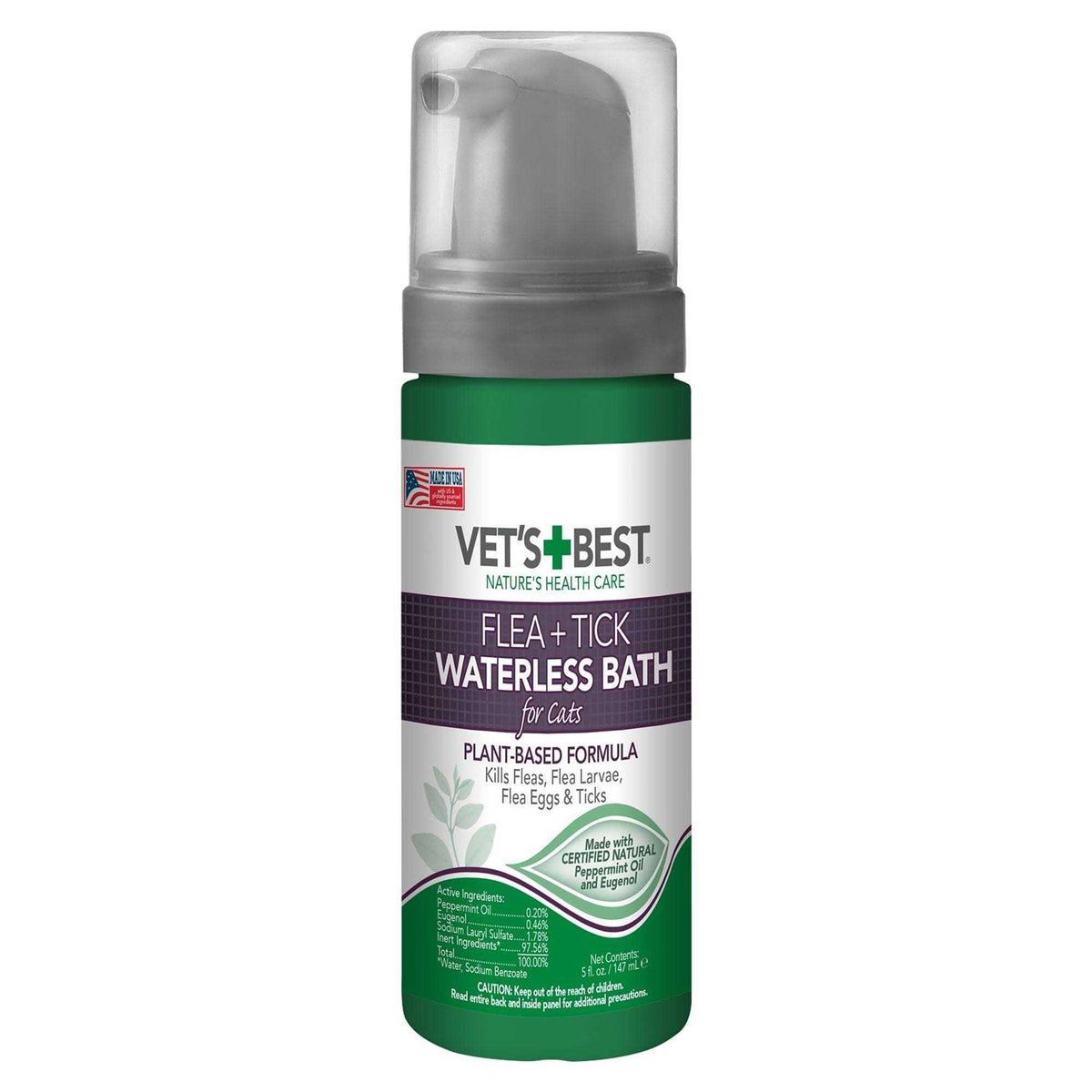 Flea & Tick Waterless Bath for Cats O8913