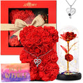 Light up Rose in Glass Dome B59325