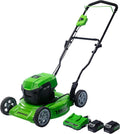 2 x 24V (48V) 19" Brushless Cordless Lawn Mower with 4.0Ah Batteries and Dual Port Charger T513349