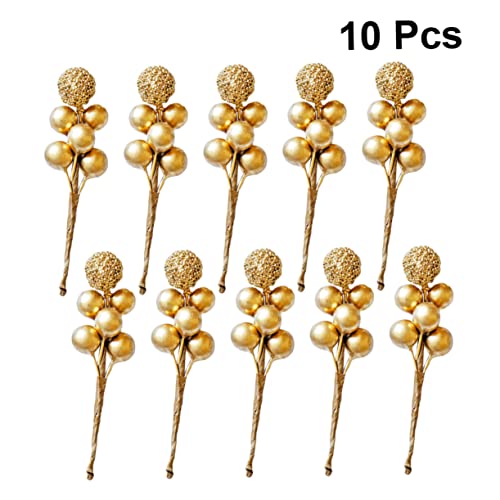 20 Pcs Red Berry Picks Artificial Christmas Decor N408859
