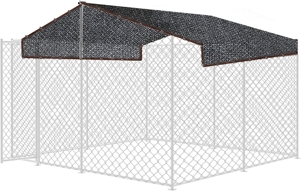 10 x 10 Feet Mesh Shade Panel with Grommets Dog Kennel Cover P8752