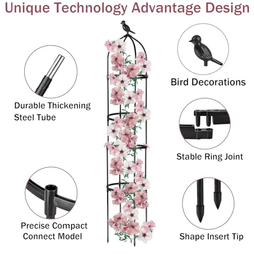 White 1Pack 6ft Round Trellis C11761