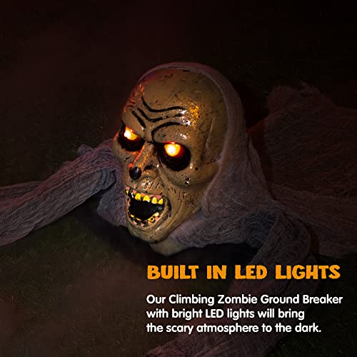 Zombie Halloween Decoration with Sound and Flashing Eyes X741