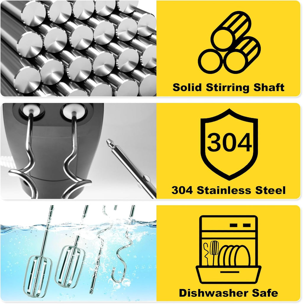 Hand Mixer Beaters Whisk & Dough Hooks (Pack of 4) P417