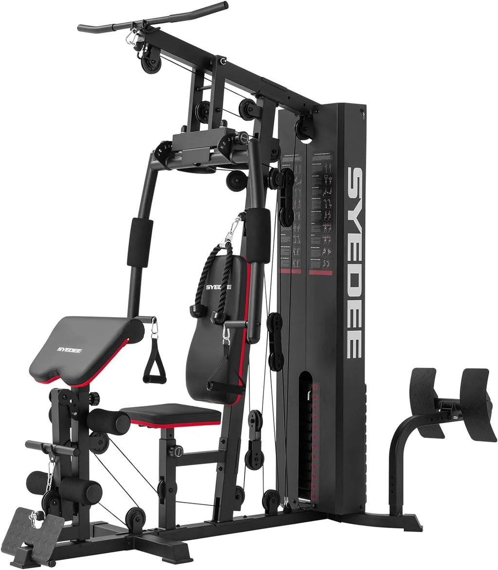 Home Gym Station with 150LBS Weight Stack U7327
