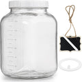 Wide Mouth 1 Gallon Clear Glass Mason Jar with Lid O882