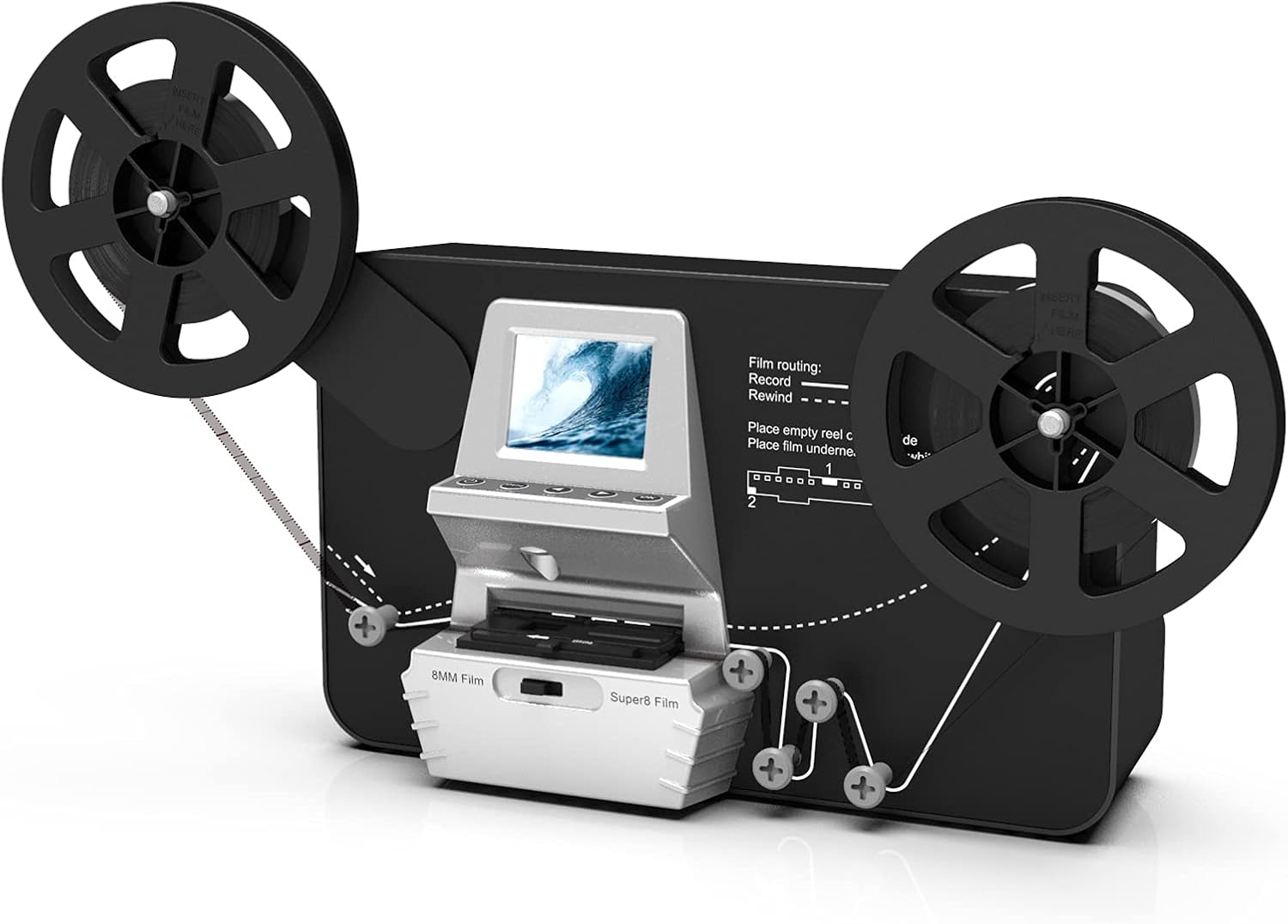 8mm Super 8 Film Scanner Converter with 2.4 LCD E61461