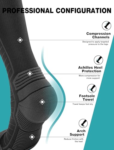 20-30 mmHg Graduated Compression Knee High Socks Q544401