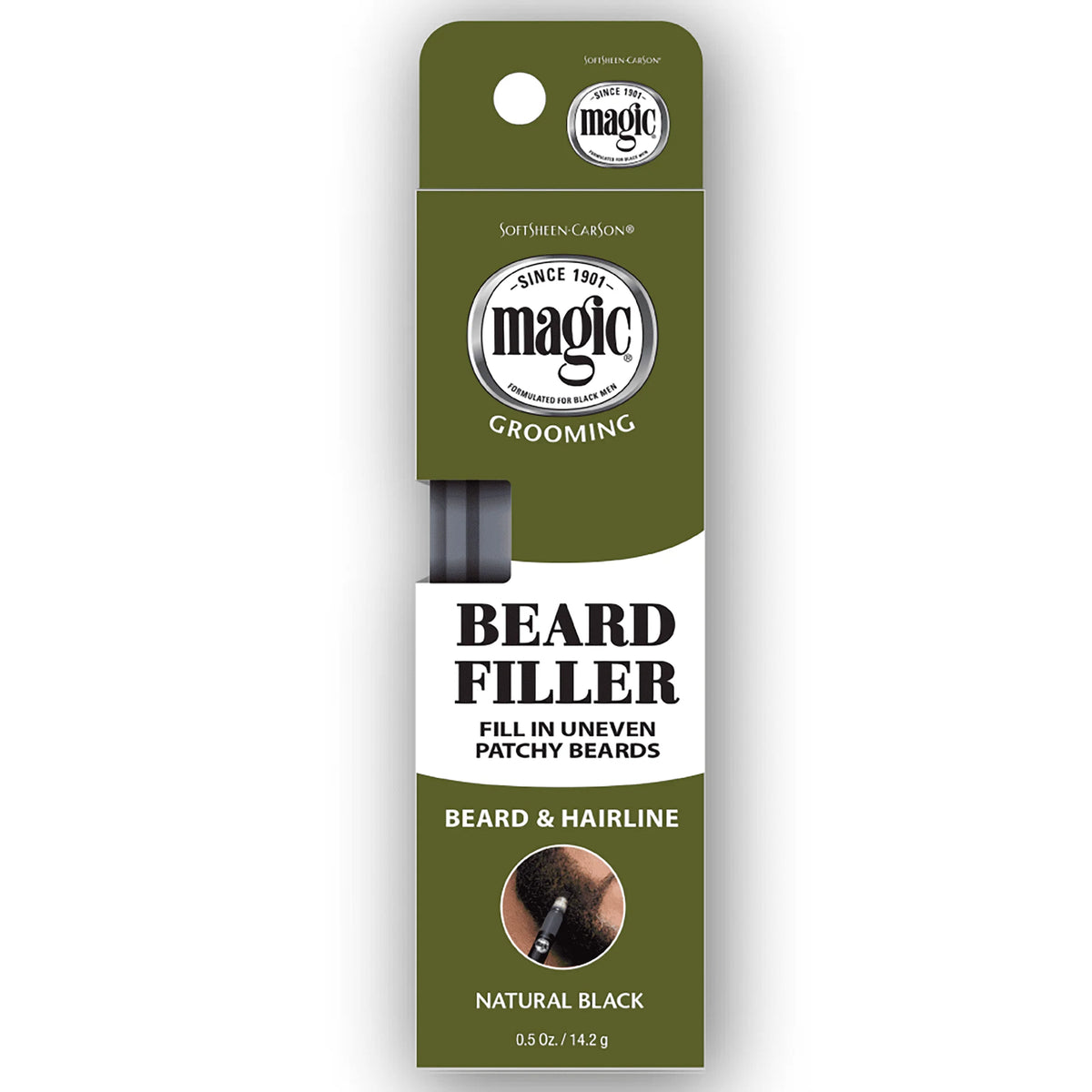Natural Black Beard Filler, 0.05 fl oz L99408