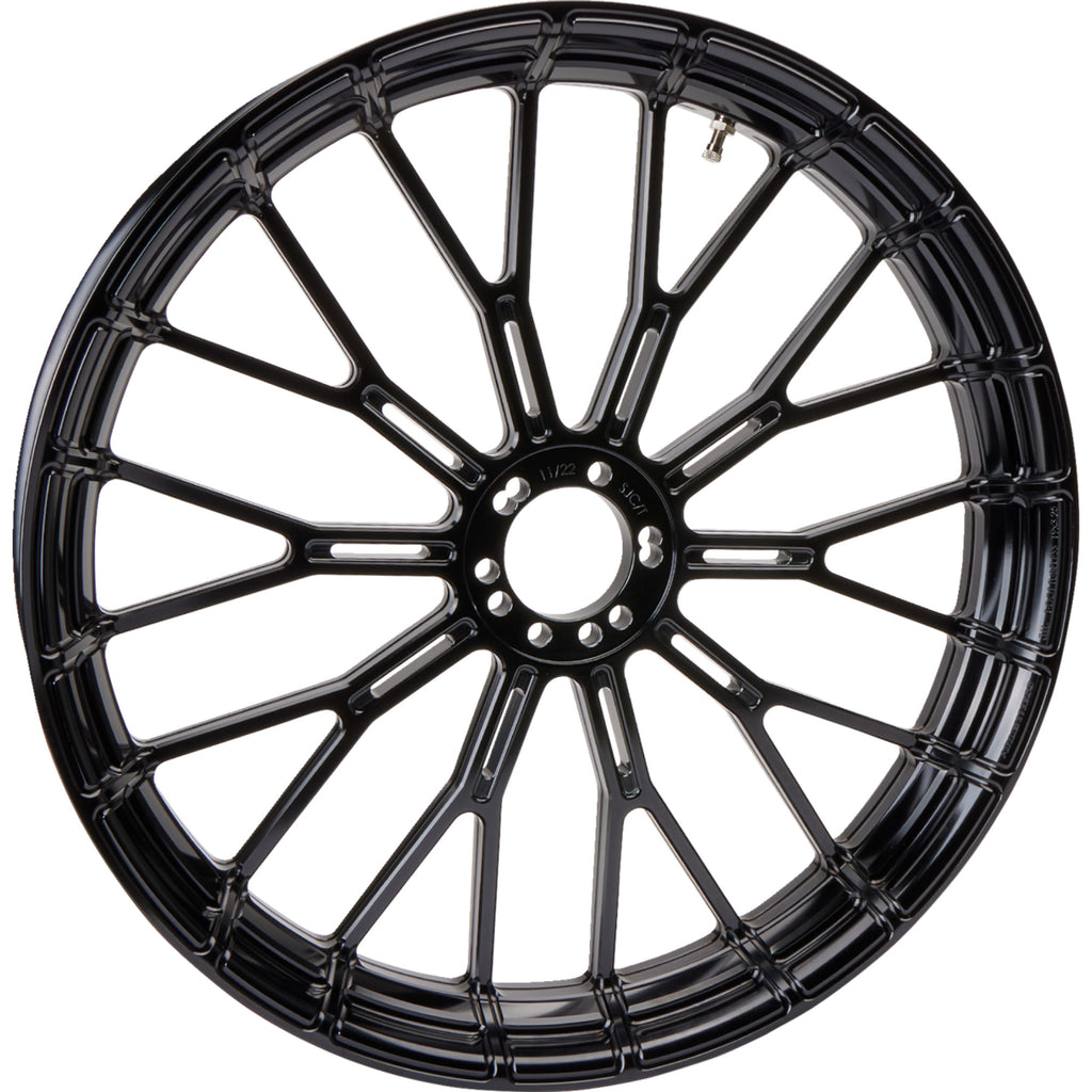 21" x 3.5" Y-Spoke Forged Black Front Wheel P243424