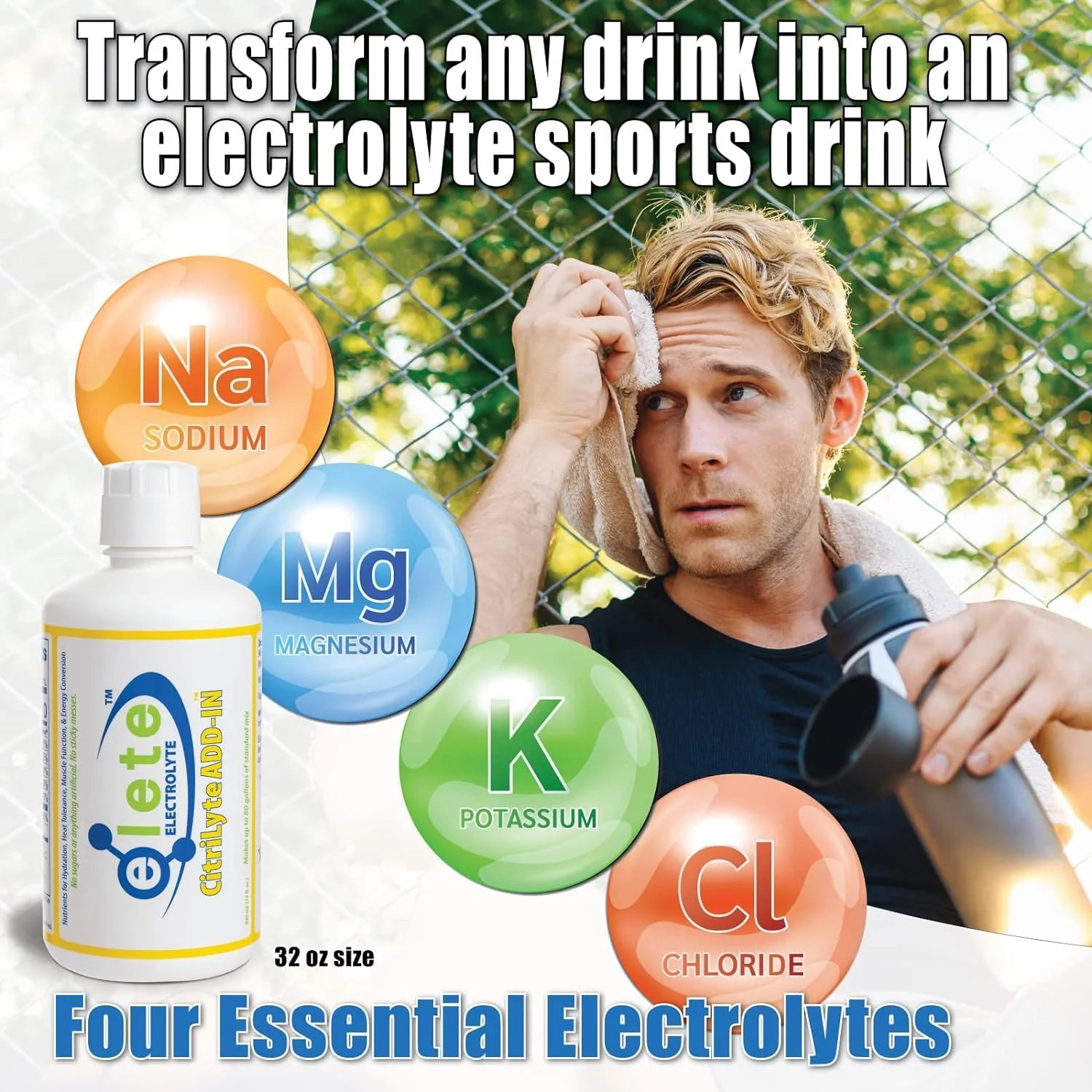 32 oz Electrolyte Hydration Drops with Sodium, Magnesium, Potassium F748062