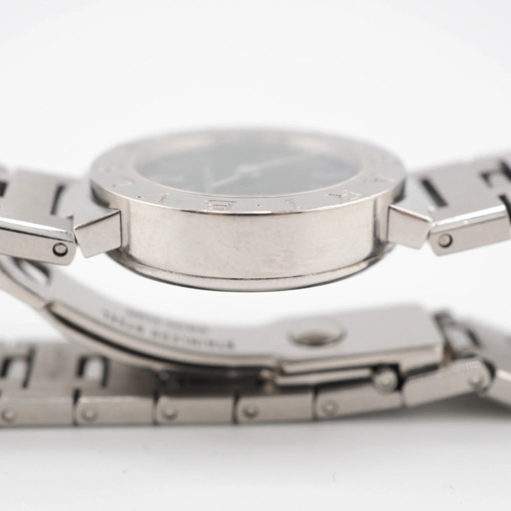 Pre-Owned Black Dial Silver Ladies Watch R65712
