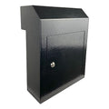 Black Galvanized Steel Locking Mailbox Door Drop Box Z17414