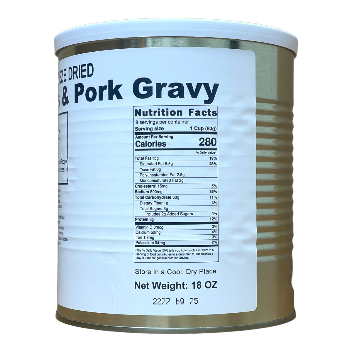 Freeze Dried Food Storage Kit, 6 Cans X1133