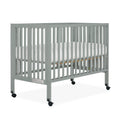 Cool Grey Full-Size Folding Crib Z252