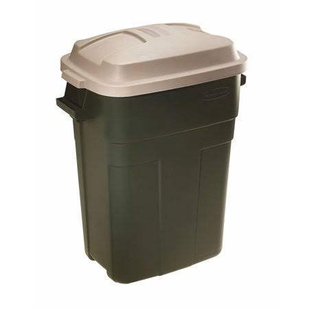 Gray 30 gal. Trash Can V2832