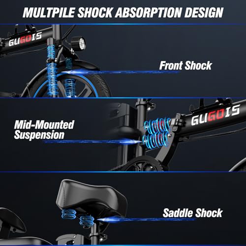 2 Seater Electric Bike, 16" Fat Tire, Full Suspension G4896