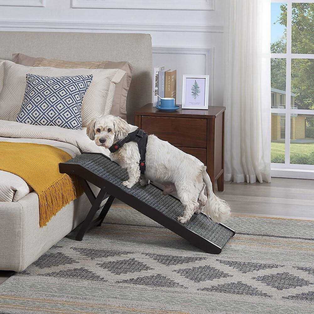 Foldable Wooden Pet Ramp Adjustable Height P29526