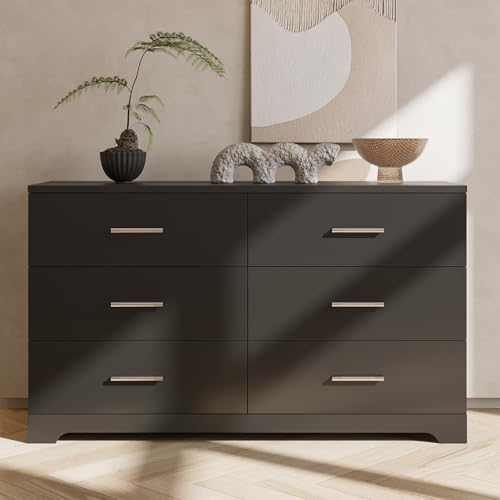 Black 8 Drawer Wood Dresser Q559
