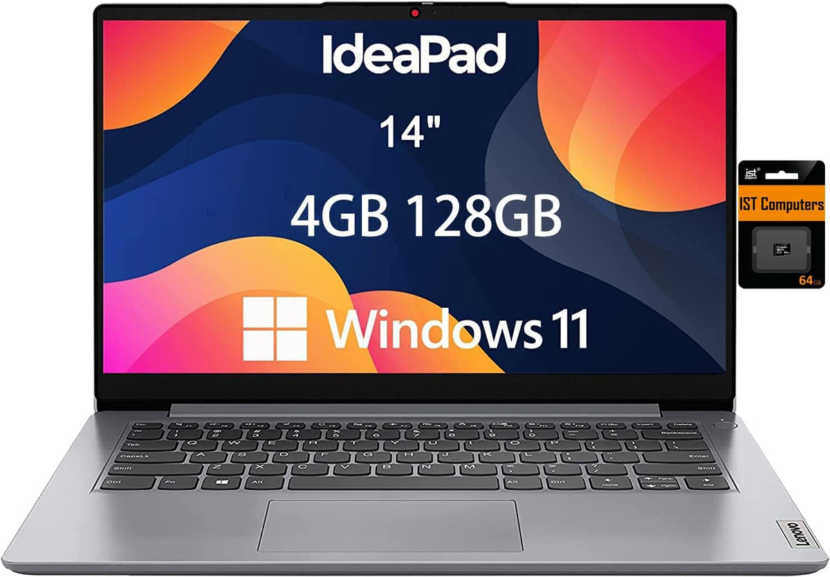 14" HD Anti-glare Laptop, Intel Celeron N4020, 4GB RAM, 128GB Storage, Grey V190883