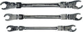 5 Pc. Ratcheting Flex Head Flare Nut Wrench Set, SAE Y322971