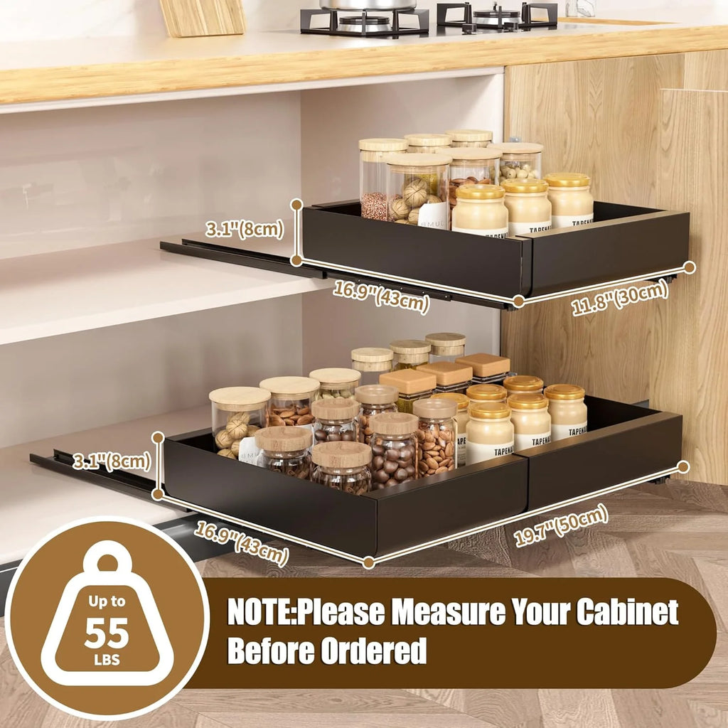 Width Expandable Heavy Duty Slide Out Drawers D783869