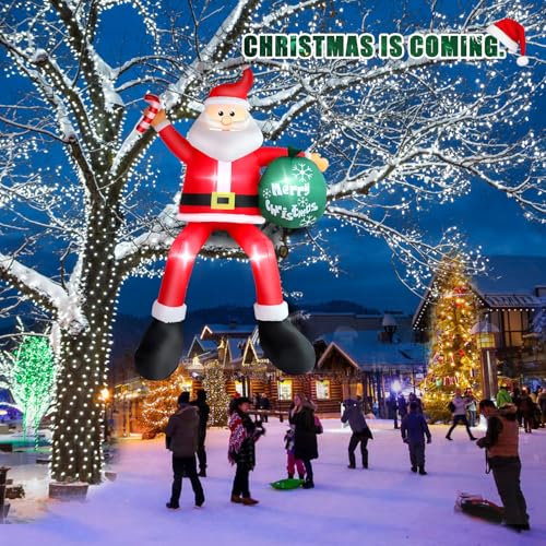 8 FT Blow Up Santa Claus with Gifts Bag Outdoor Decorations O15278