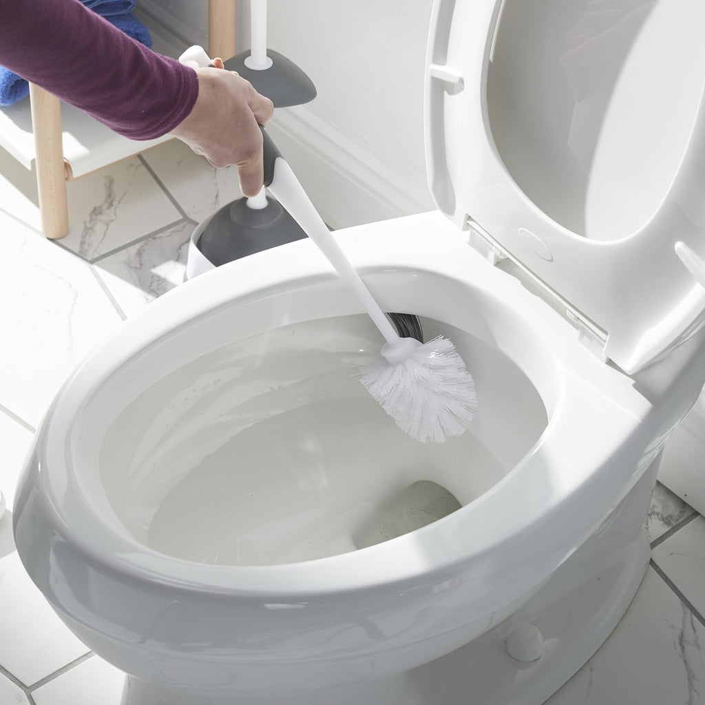 Gray Toilet Bowl Brush H450