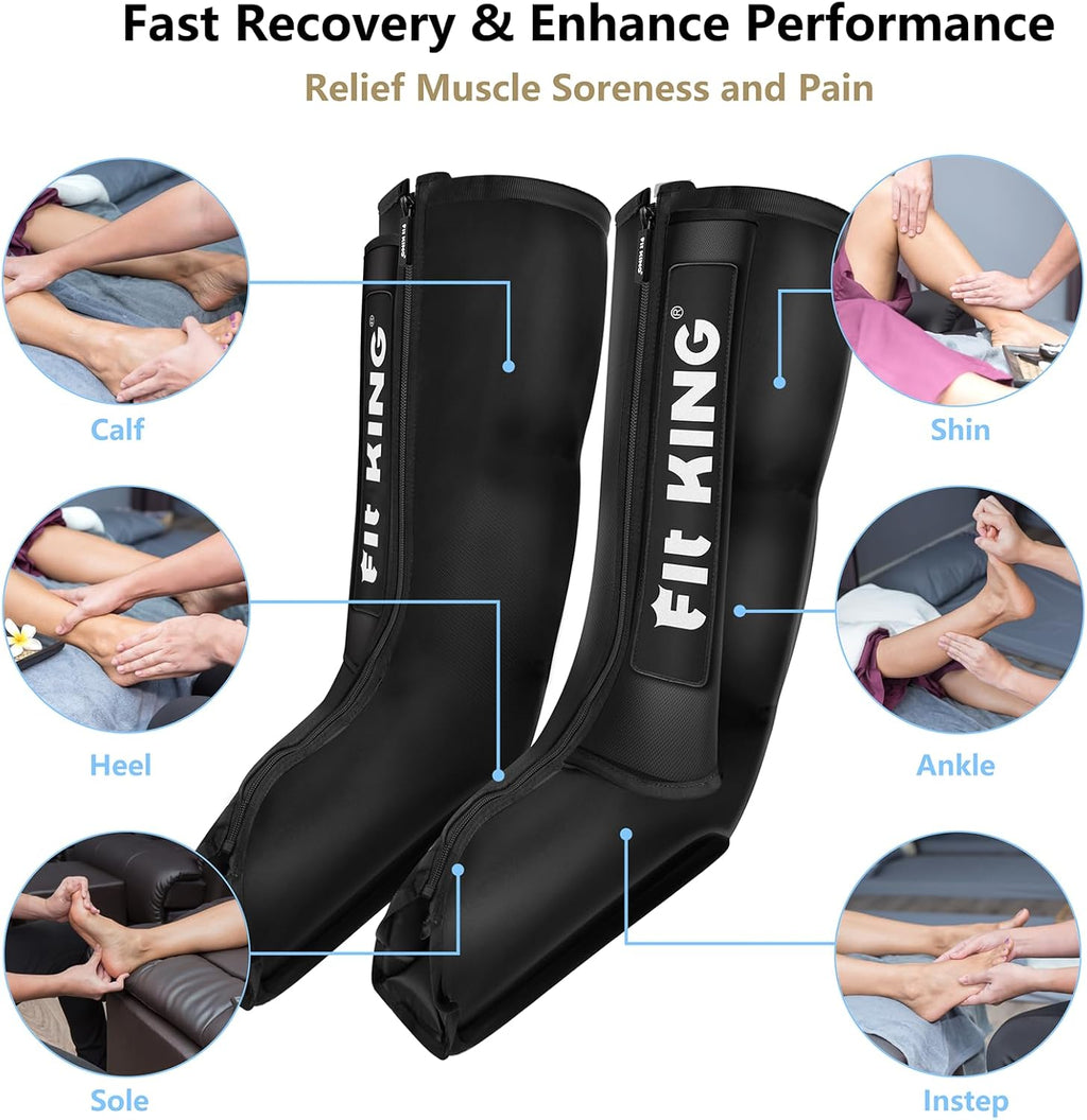 Leg Compression Boots Massager for Foot and Calf Recovery U55579