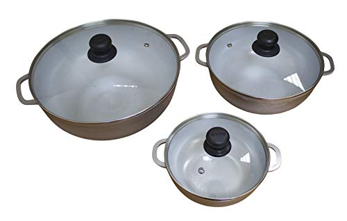 3-Piece Silver Caldero Dutch Oven Set P74745