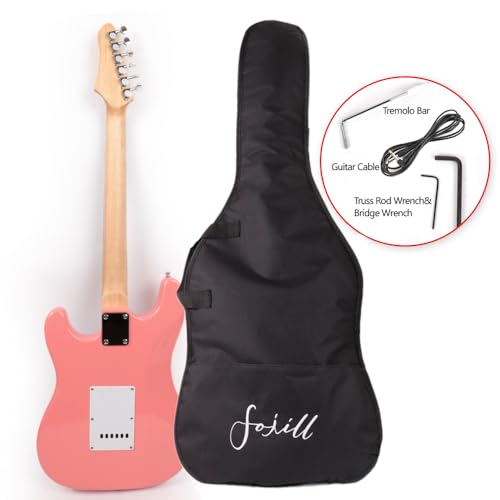 Pink Electric Guitar with Gig Bag U43108