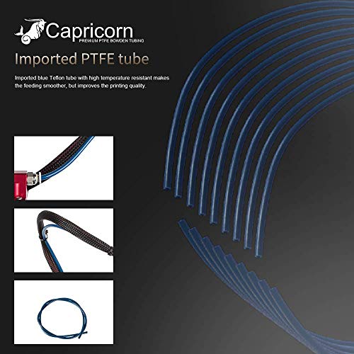 PTFE Tubing 1.75MM Filament with Pneumatic Fittings & Tube Cutter for 3D Printer D61694