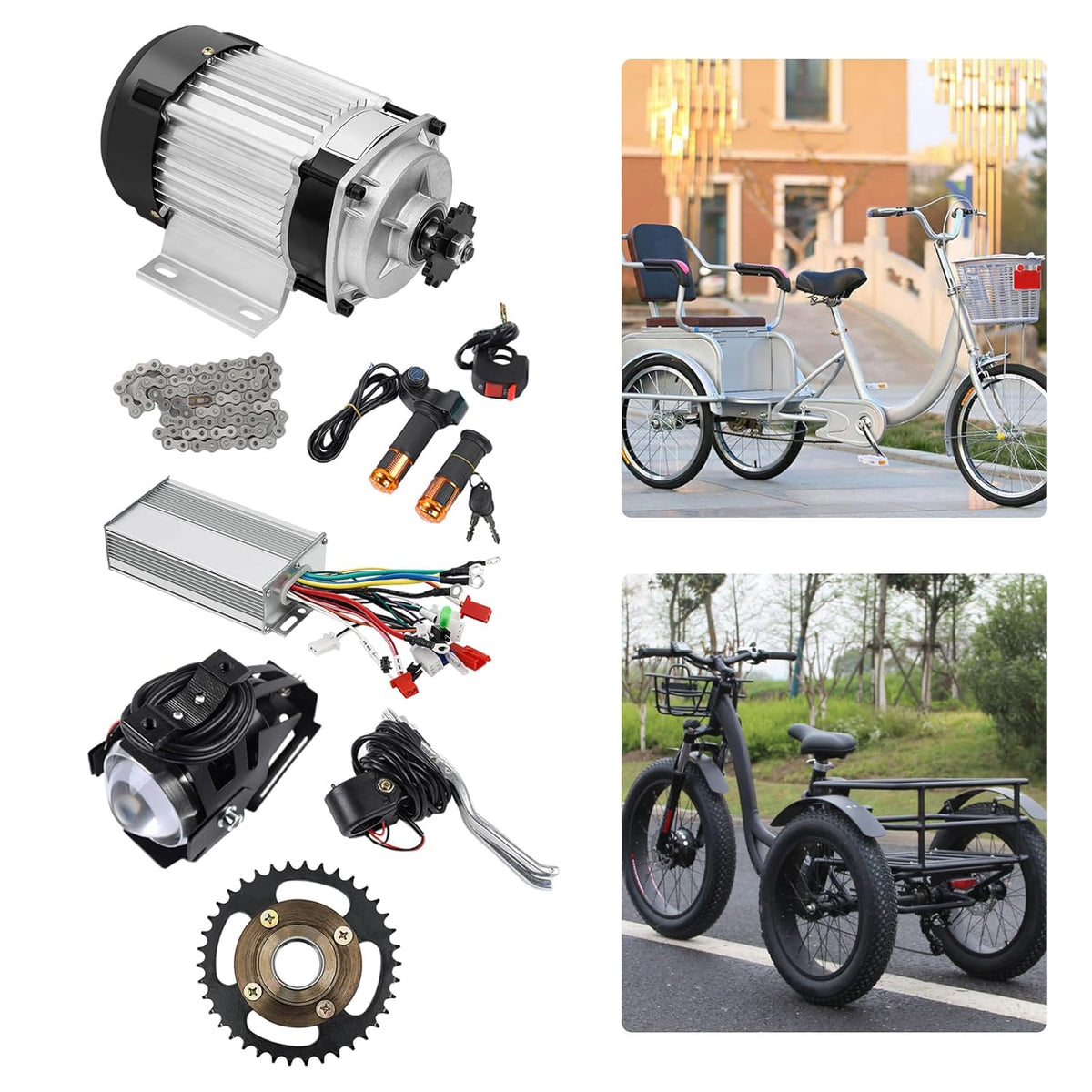 48V 750W Electric Brushless Motor Kit with Controller V299
