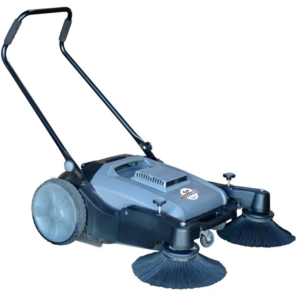 38" Walk Behind Push Sweeper with Triple Power Side Brooms I136773