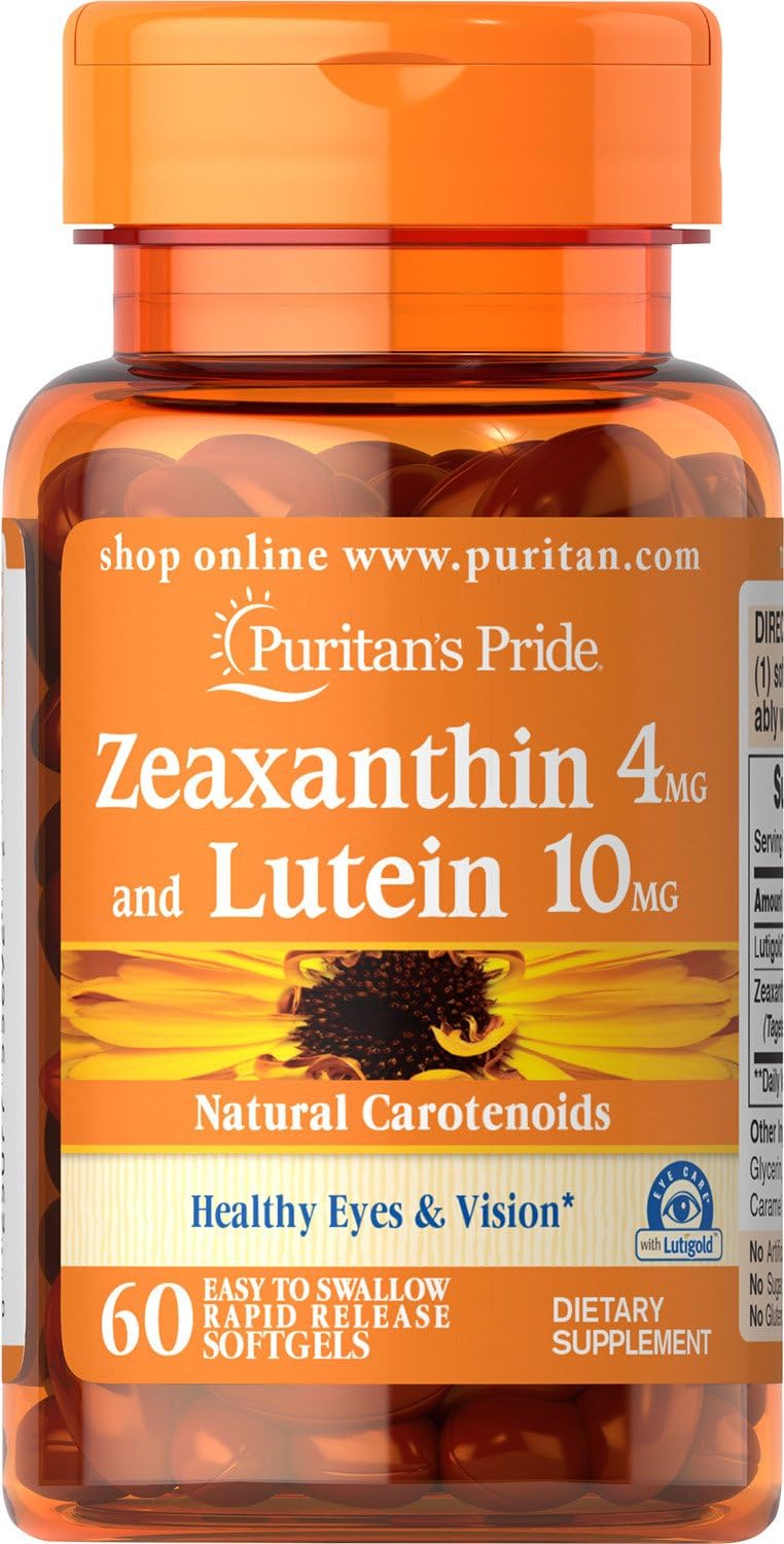 Zeaxanthin 4mg with Lutein 10mg, 60 ct X9521