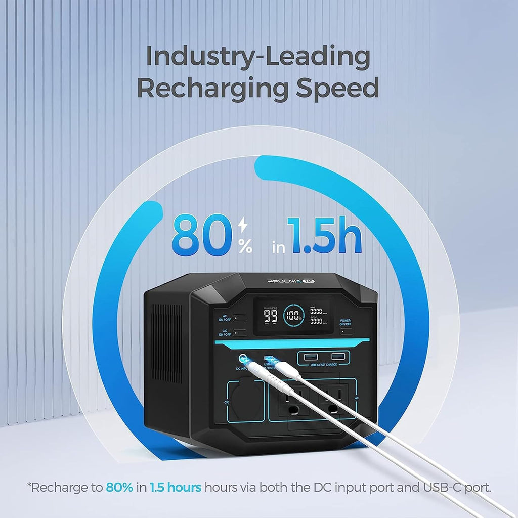 222Wh Portable Lithium Power Station with AC Outlets H3932